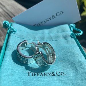 Tiffany & Co 1837 Thick Hoop Earrings